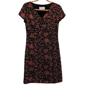 Casual Corner Annex Ditsy Floral Sheath Dress 2P Cottagecore 90s Vintage Womens